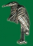 Heron brooch