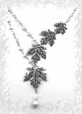 Necklace: maple leaves